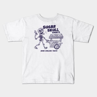 Sugar Skull Treats // Funny Day of the Dead Ice Cream Cart Kids T-Shirt